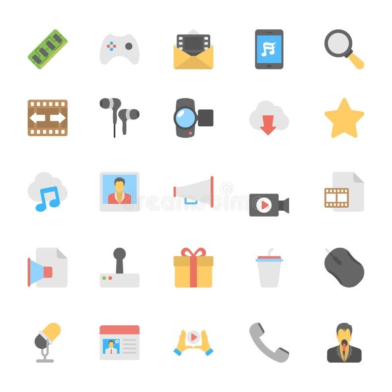 Video Game Vector Icons 3 stock illustration. Illustration of eyewear ...